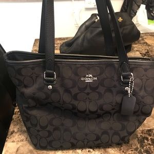 Coach black signature